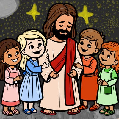 jesus loving children