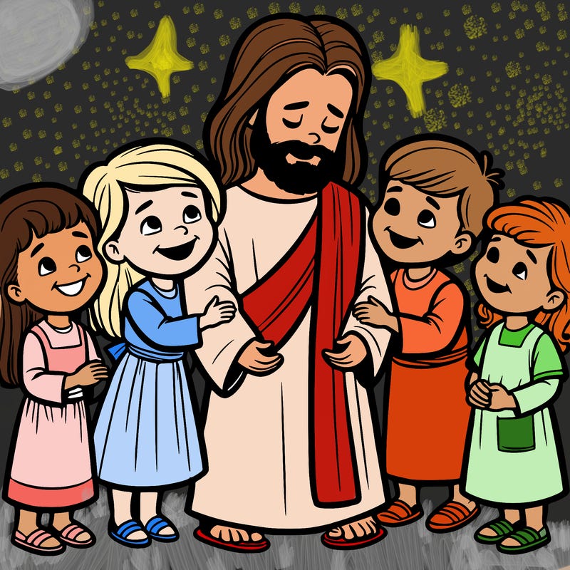 jesus loving children