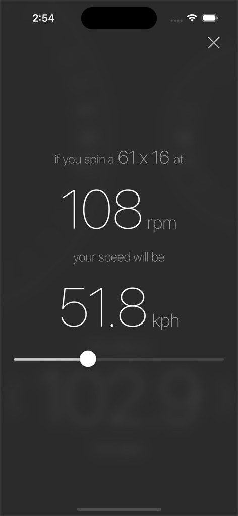 Track Gear Calculator - Track cycling gear calculator showing speed in kph based on rpm and gear ratio