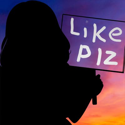 realistic pretty girl holding blank sign