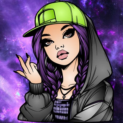 realistic hip hop girl