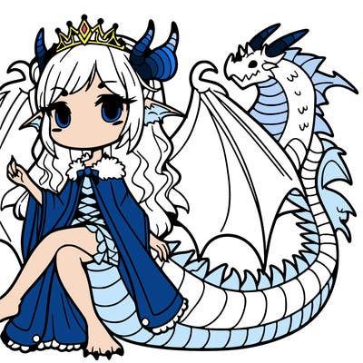 a dragon girl that's queen of the dragon