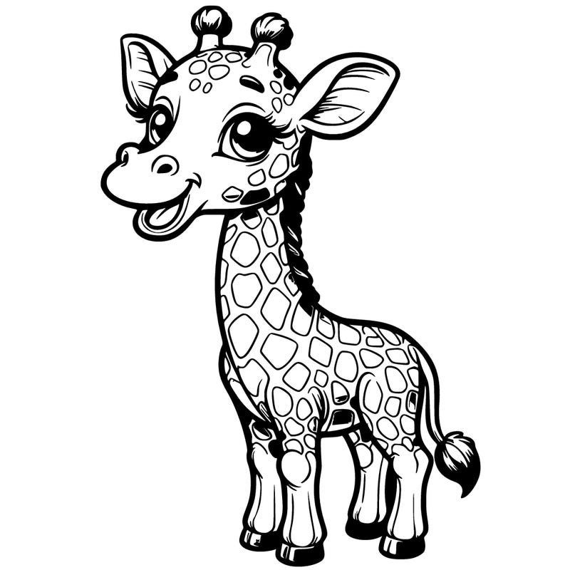 a detailed and realistic giraffe