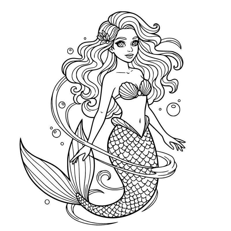 a good lookin mermaid looking so pretty