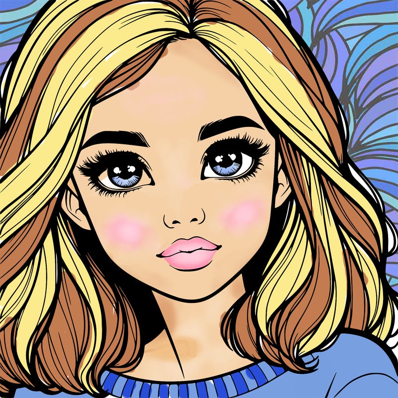 realistic girl whith cute eyes