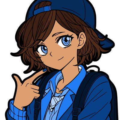 a female manga character that is a tomboy