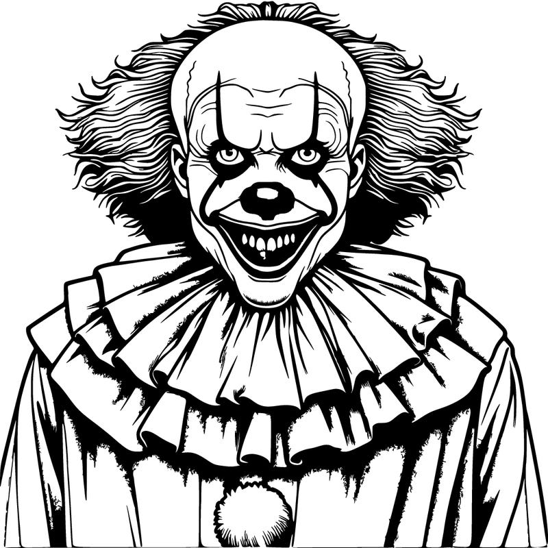 realistic creepy clown