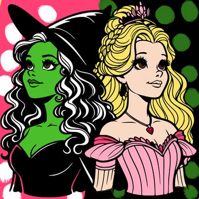 'elphaba and glinda (realistic)