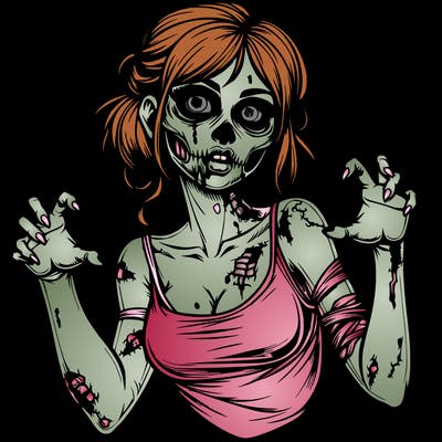 realistic zombie girl