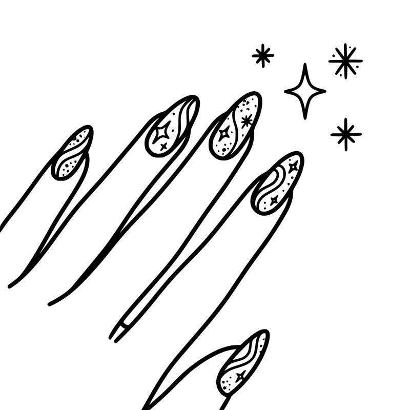 glitter sparkle christmas nails