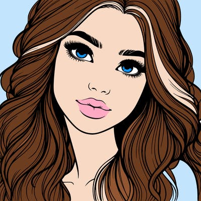 beautiful realistic girl