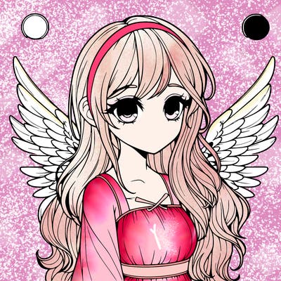 realistic girl with wings