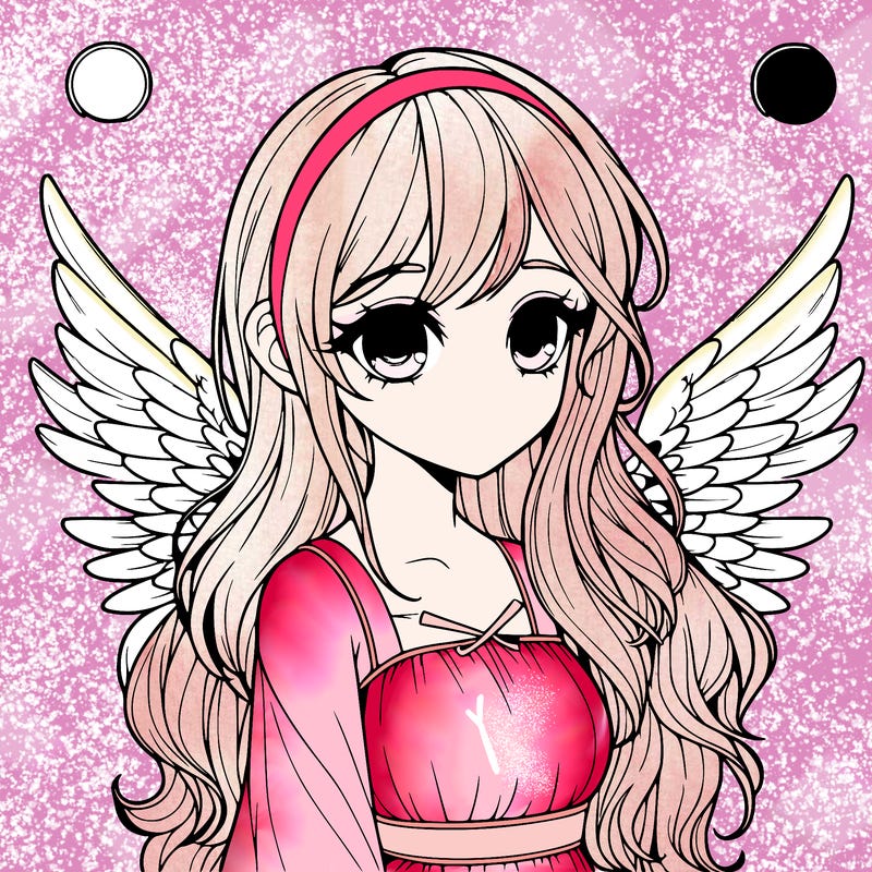 realistic girl with wings