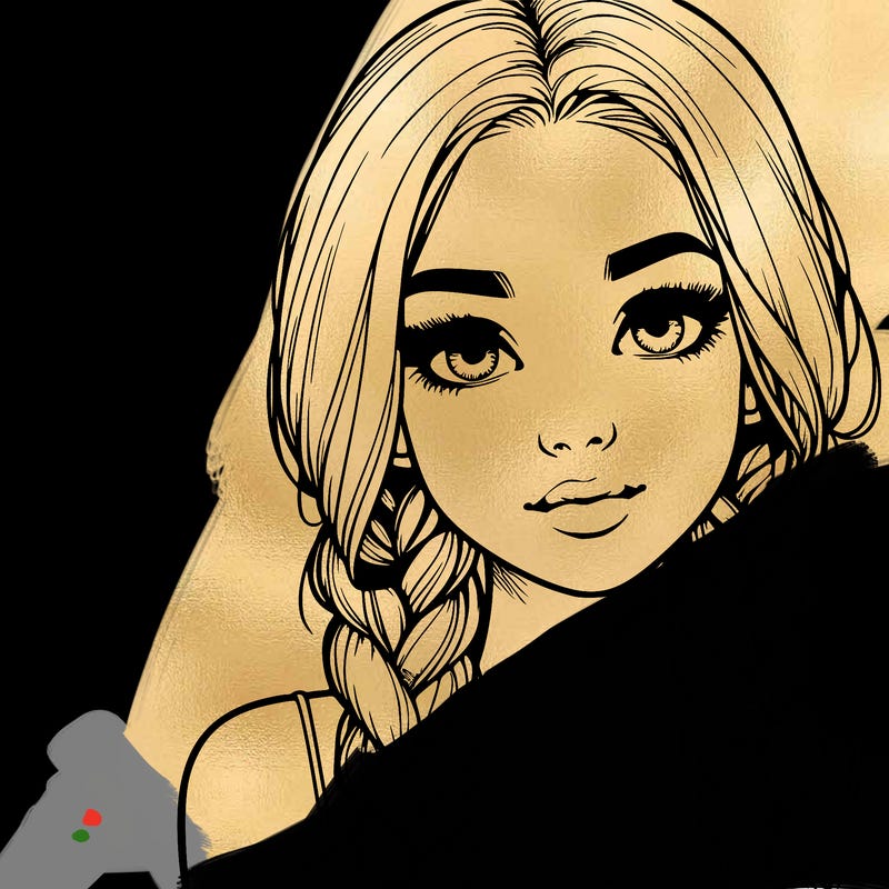 realistic girl with braids