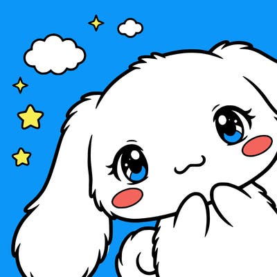 anime cinnamoroll cute fluffy