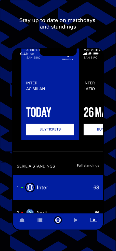 Inter Official App - Inter Official App matchday tickets and Serie A league table