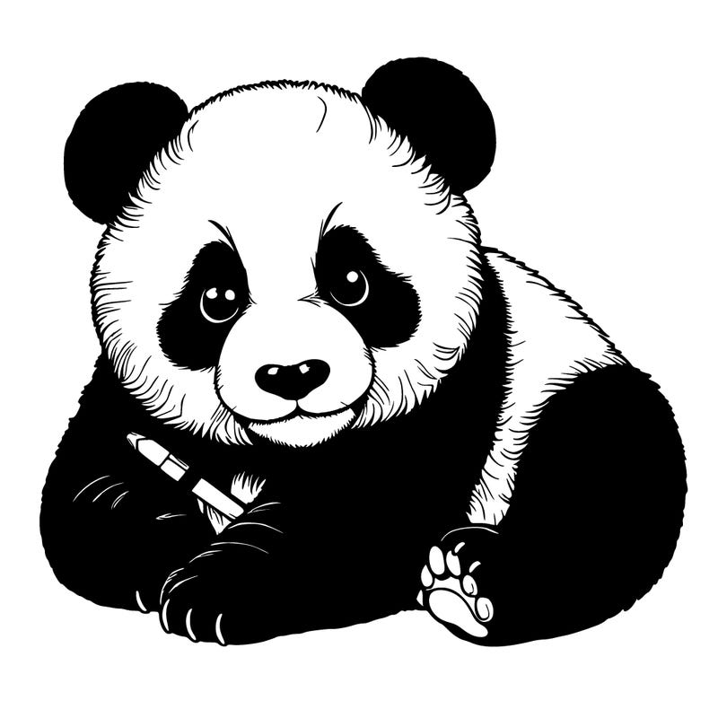 realistic panda