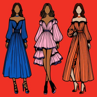 fashion models dresses