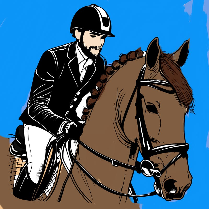 realistic equestrian rider