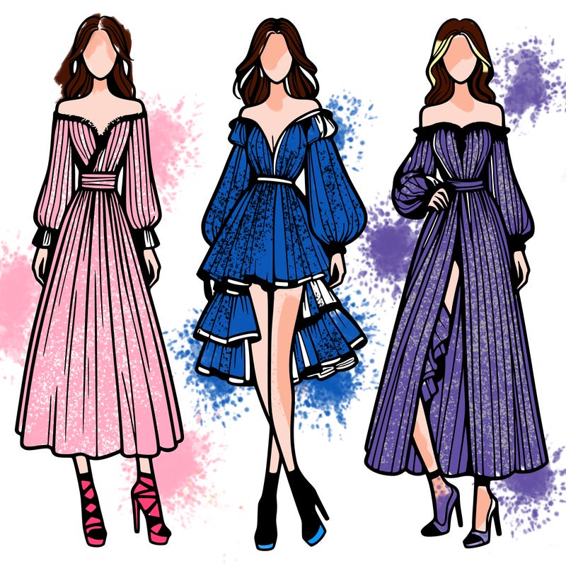 fashion models dresses