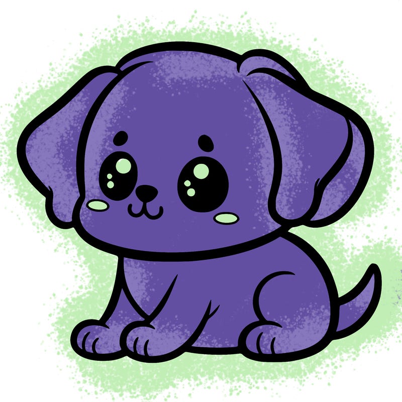 cute simple puppy