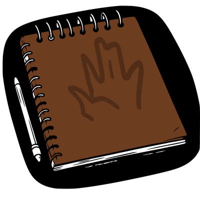 a blank sketch pad