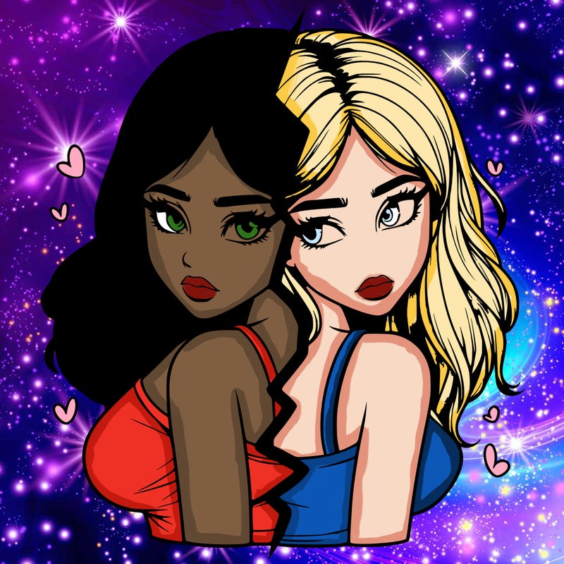 realistic girl split