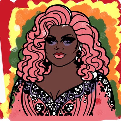 realistic plus size drag queen