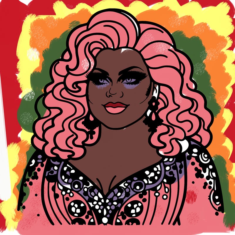 realistic plus size drag queen
