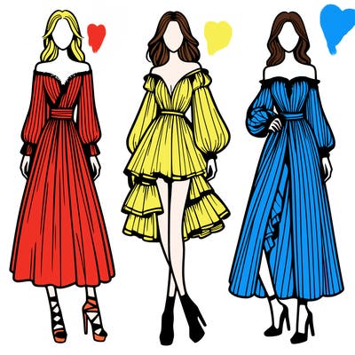 fashion models dresses