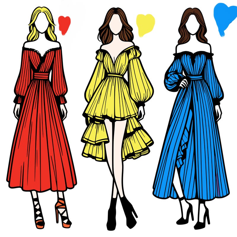 fashion models dresses