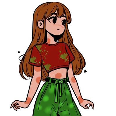 girl in a cute crop top