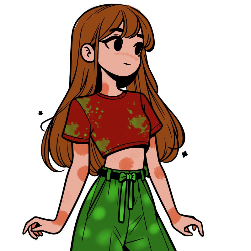 girl in a cute crop top