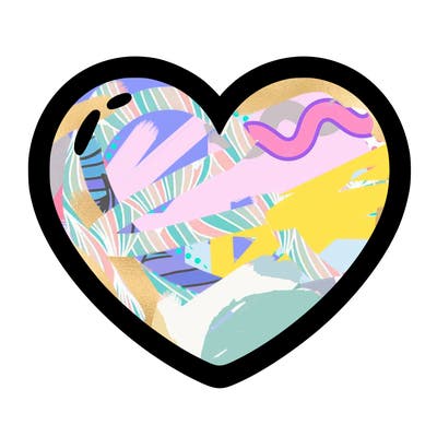 a blank heart