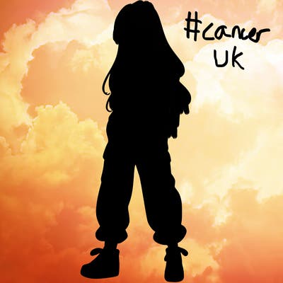 girl in baggy pants crop top and long hair