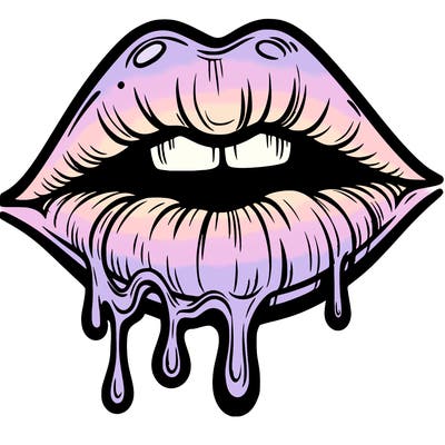 lips that look realistic and drip