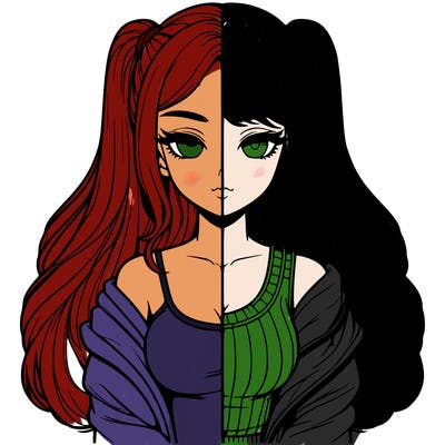 realistic girl split