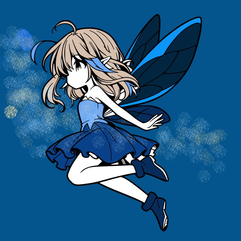 manga fairy flying