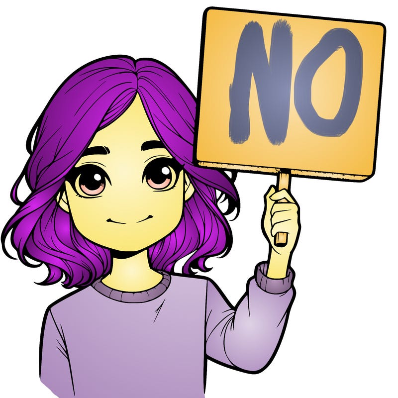 realistic girl holding up a sign