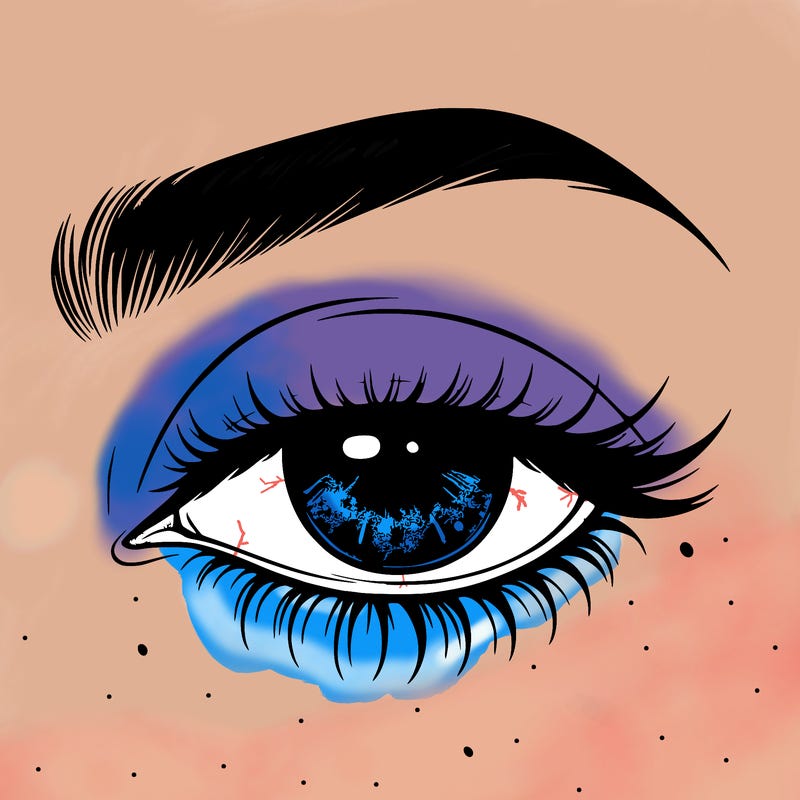 eye closed realistic