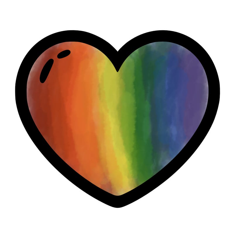 a blank heart