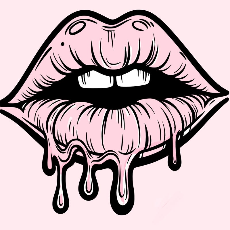 lips that look realistic and drip