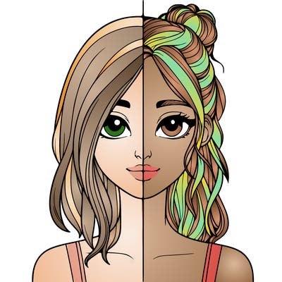 realistic girl split