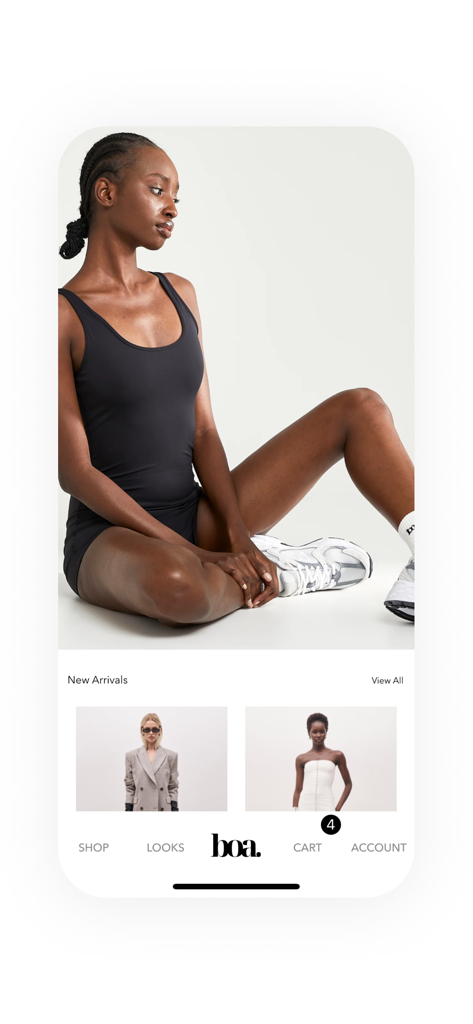 Because Of Alice - Because Of Alice mobile app interface showing new arrivals and contemporary British womenswear staples