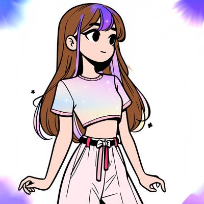 girl in a cute crop top