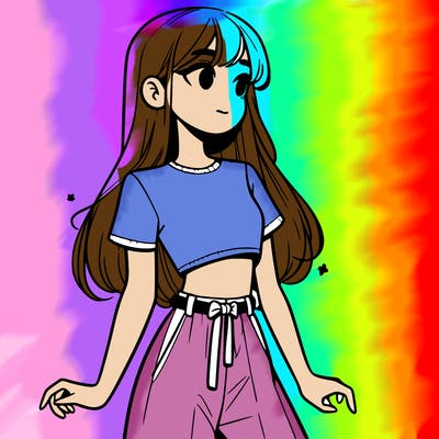 girl in a cute crop top