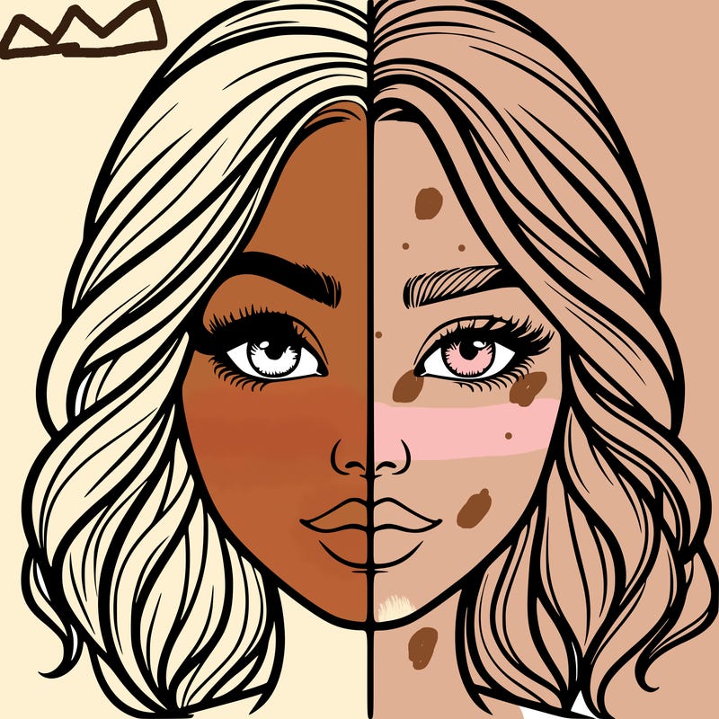 realistic girl split half