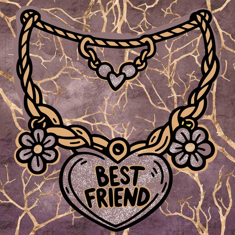 best friend necklace
