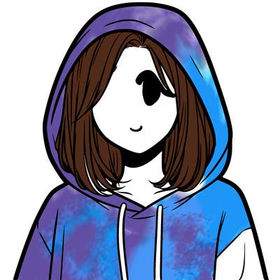a faceless girl in a hoddie