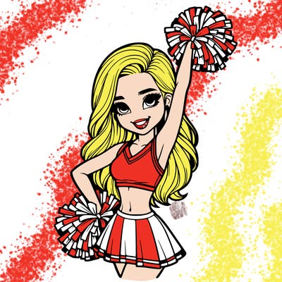 realistic cheerleader